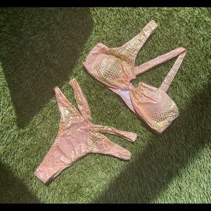 Pink and Gold Bathing suit